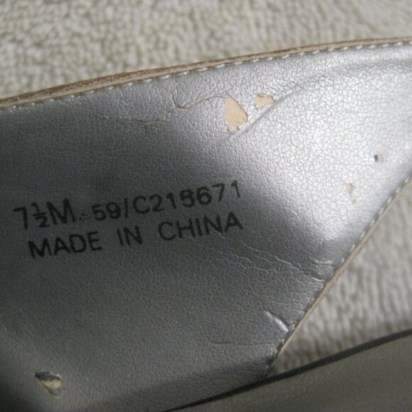 Caressa Trumpet linen slingback womens's shoe with bow - Picture 11 of 13